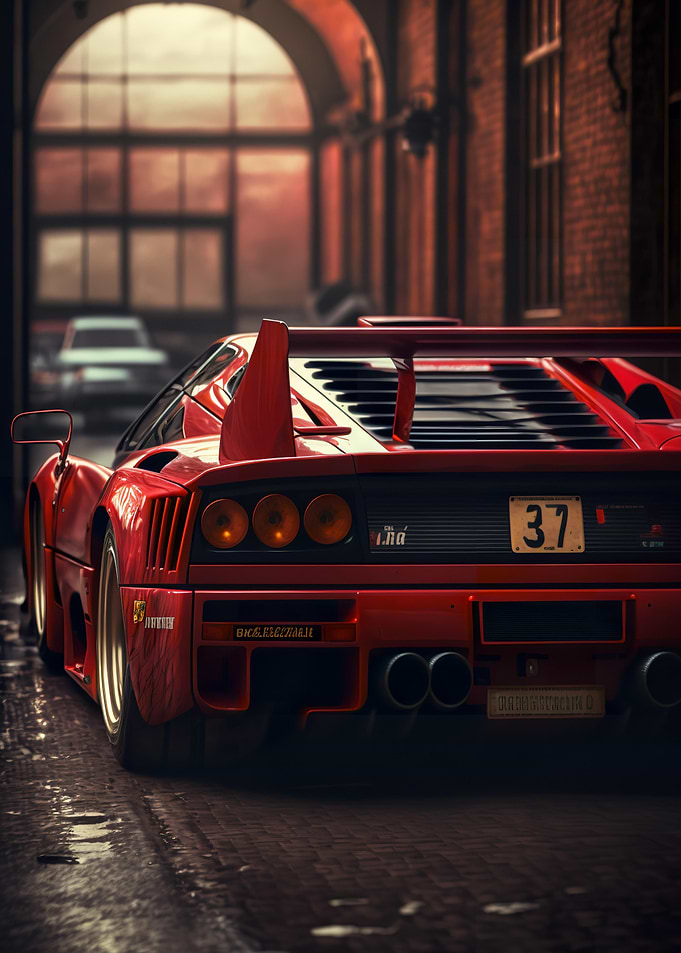 Ferrari F40 Back Car
