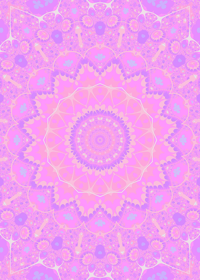 Funky Boho Pastel Mandala