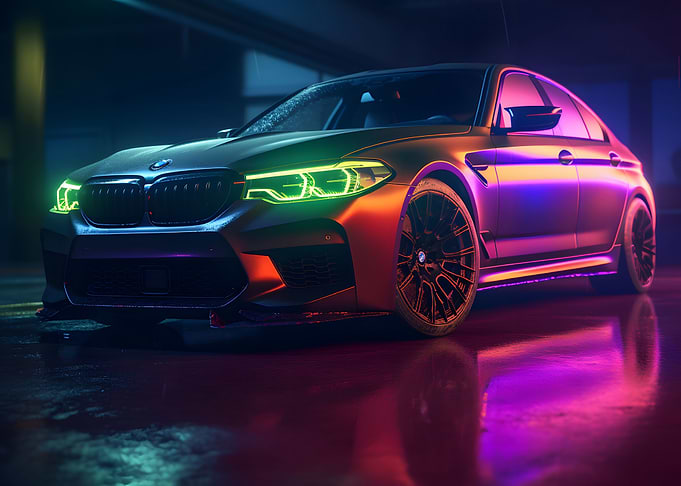 BMW M5 Neon