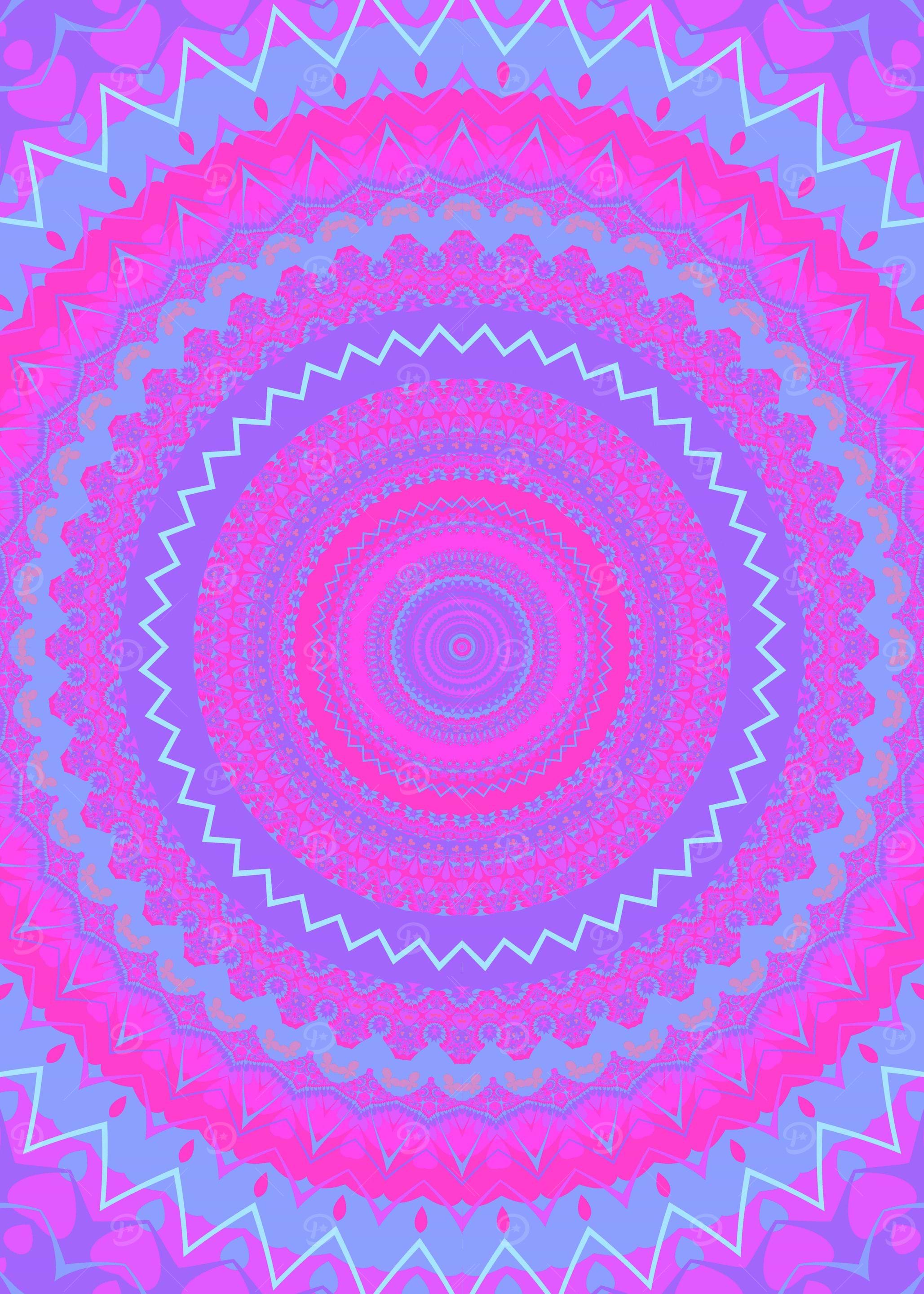Trippy Vibrant Mandala