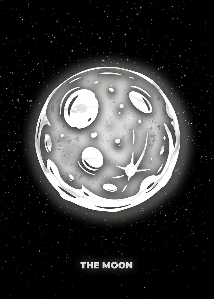 The Moon neon
