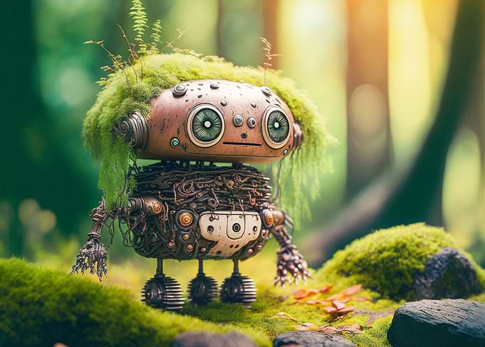 Curious forest robot Sem