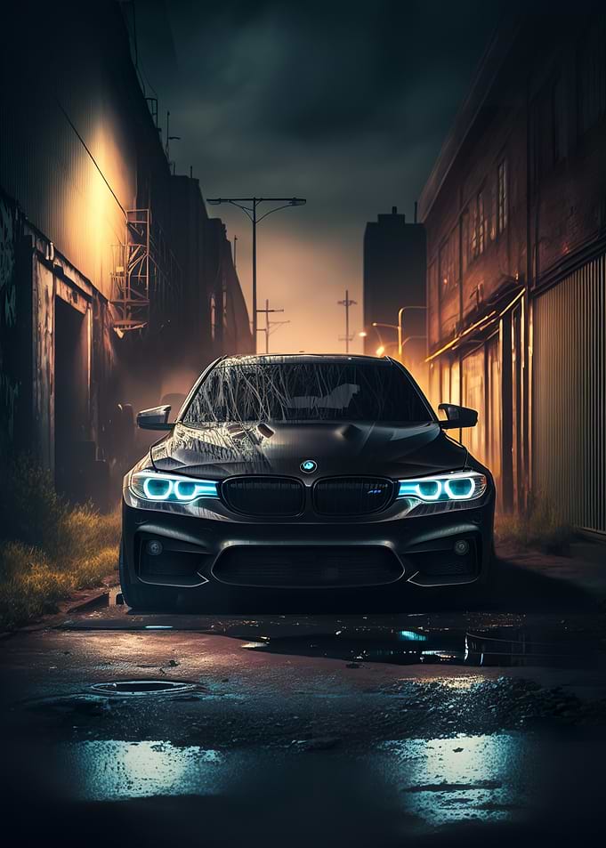 Bmw M5 Car in the Night