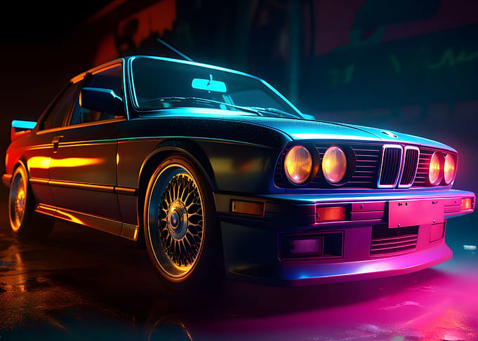 BMW E30 Neon