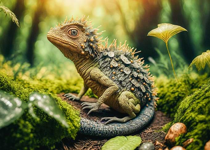 Tiny iguana Francis