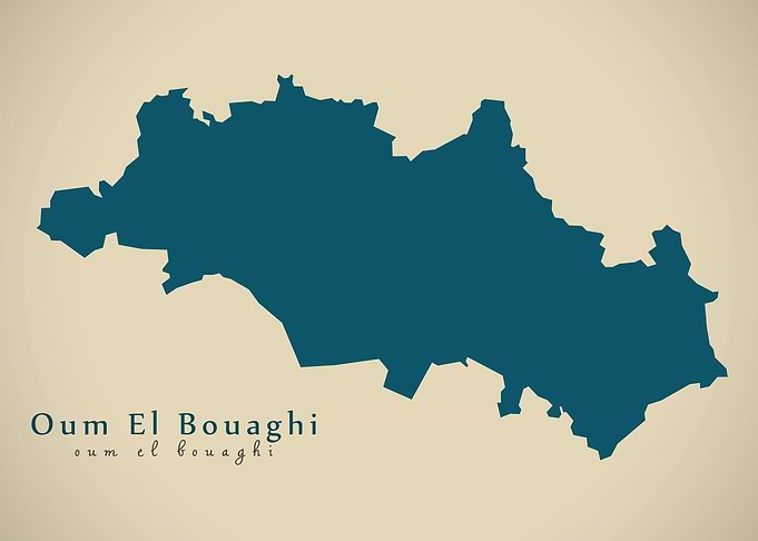 Oum El Bouaghi map