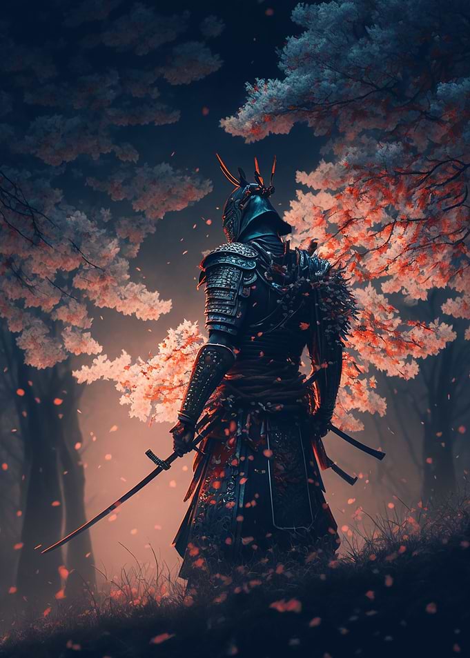 Japanese Samurai Sakura