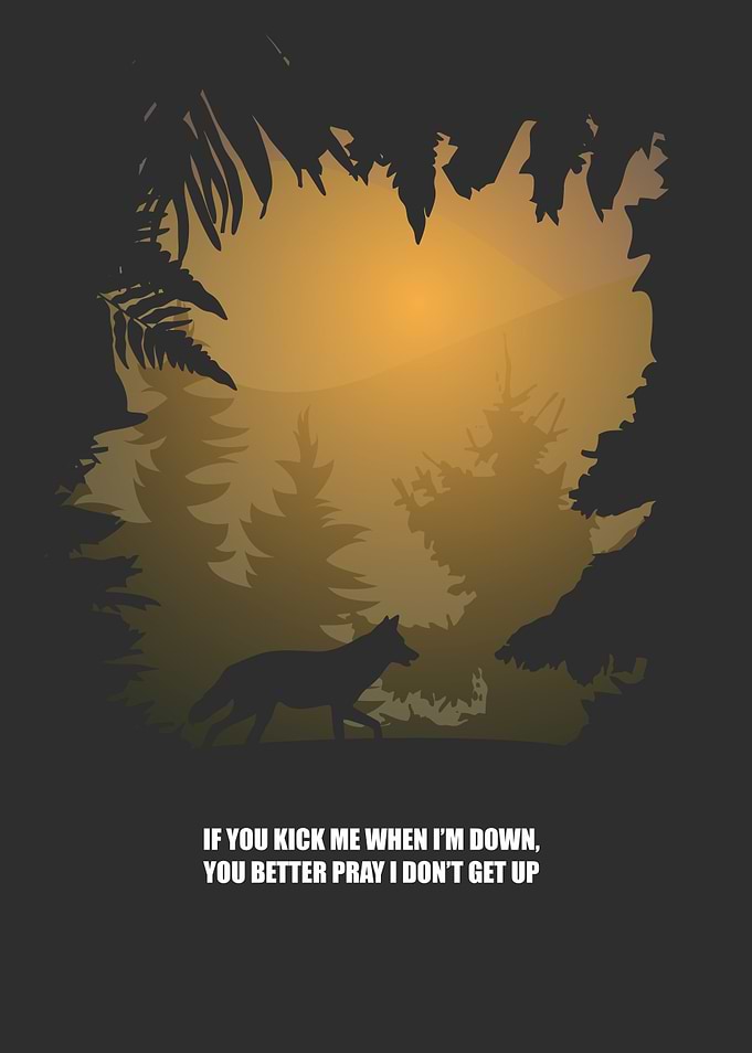 animal and quote