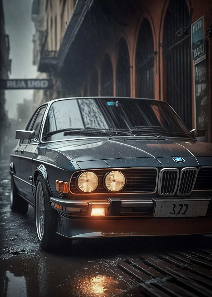 Bmw E36 Retro Car