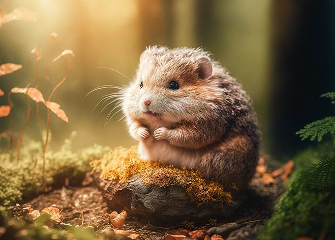 Cute hamster Sean