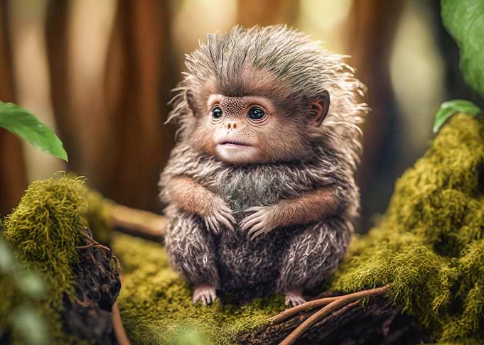 Tiny monkey Mika