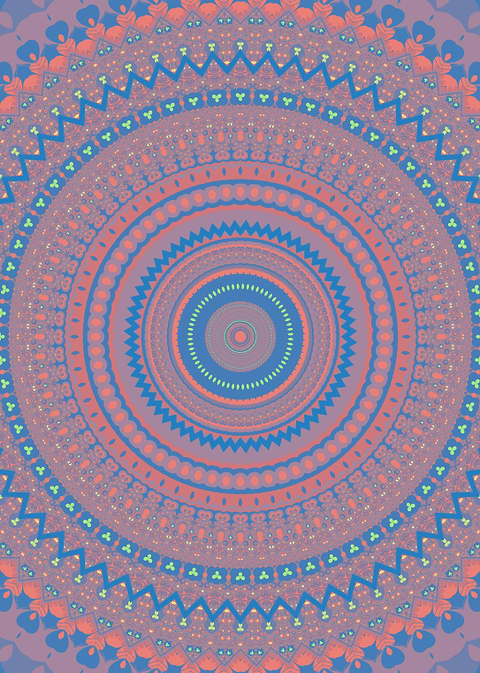Retro Hippie Boho Mandala