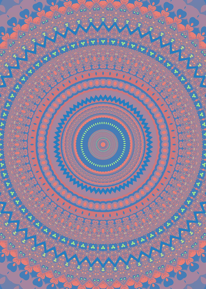 Retro Hippie Boho Mandala