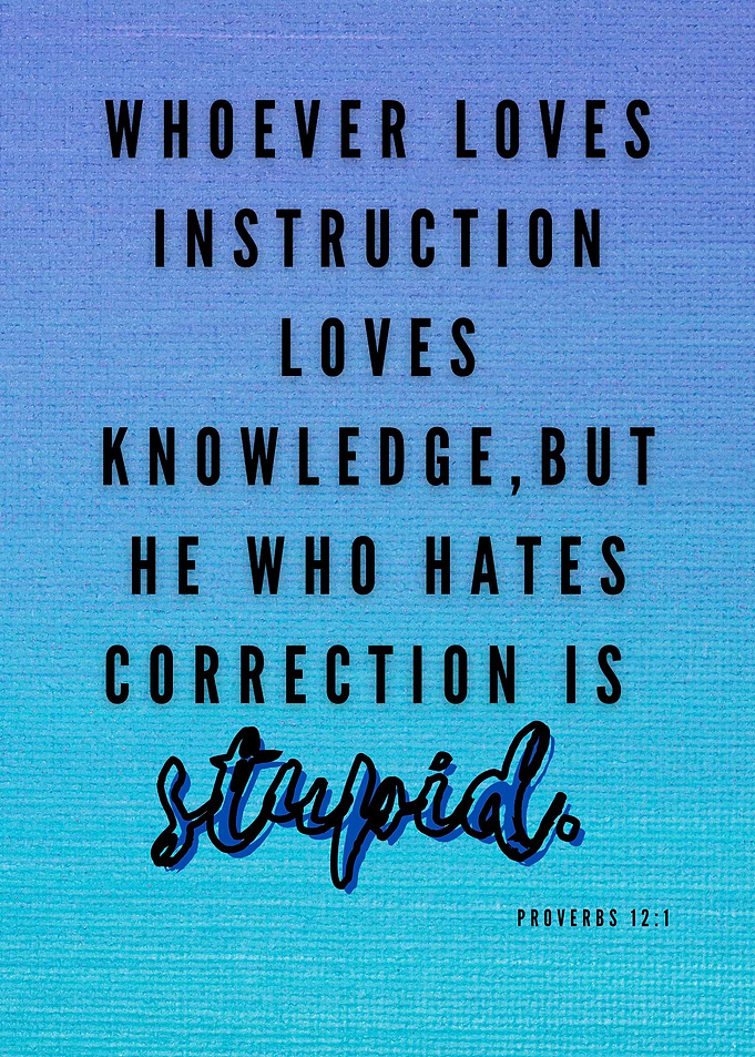 He Who Hates Correction