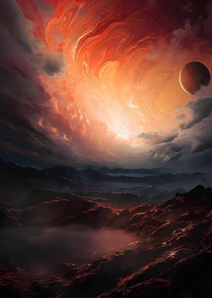 Planet in gas