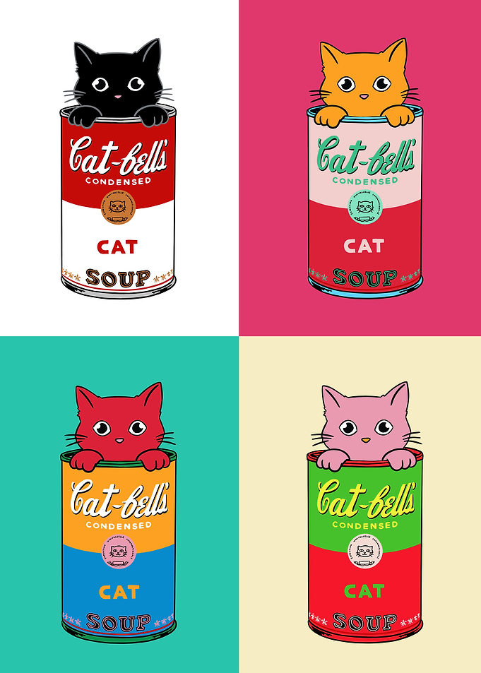 Cats pop art