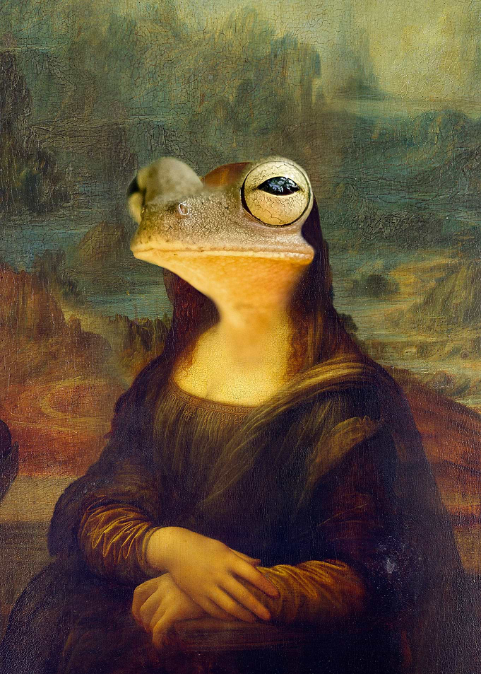 Mona lisa Frog parody