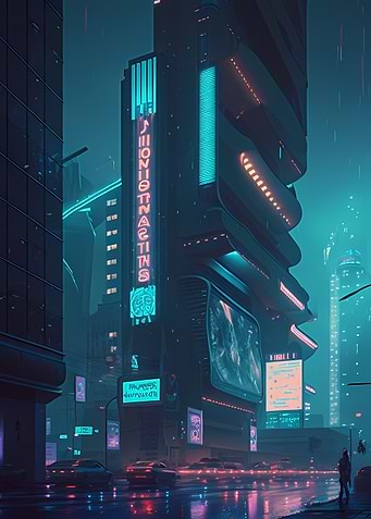 Cyberpunk City Buildings