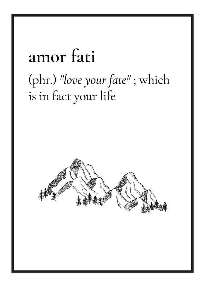 Amor Fati Phrase