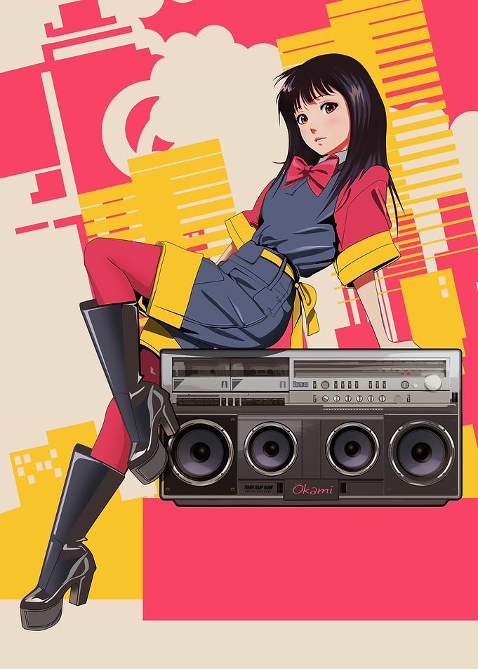 Shibuya Kei boom box Japan