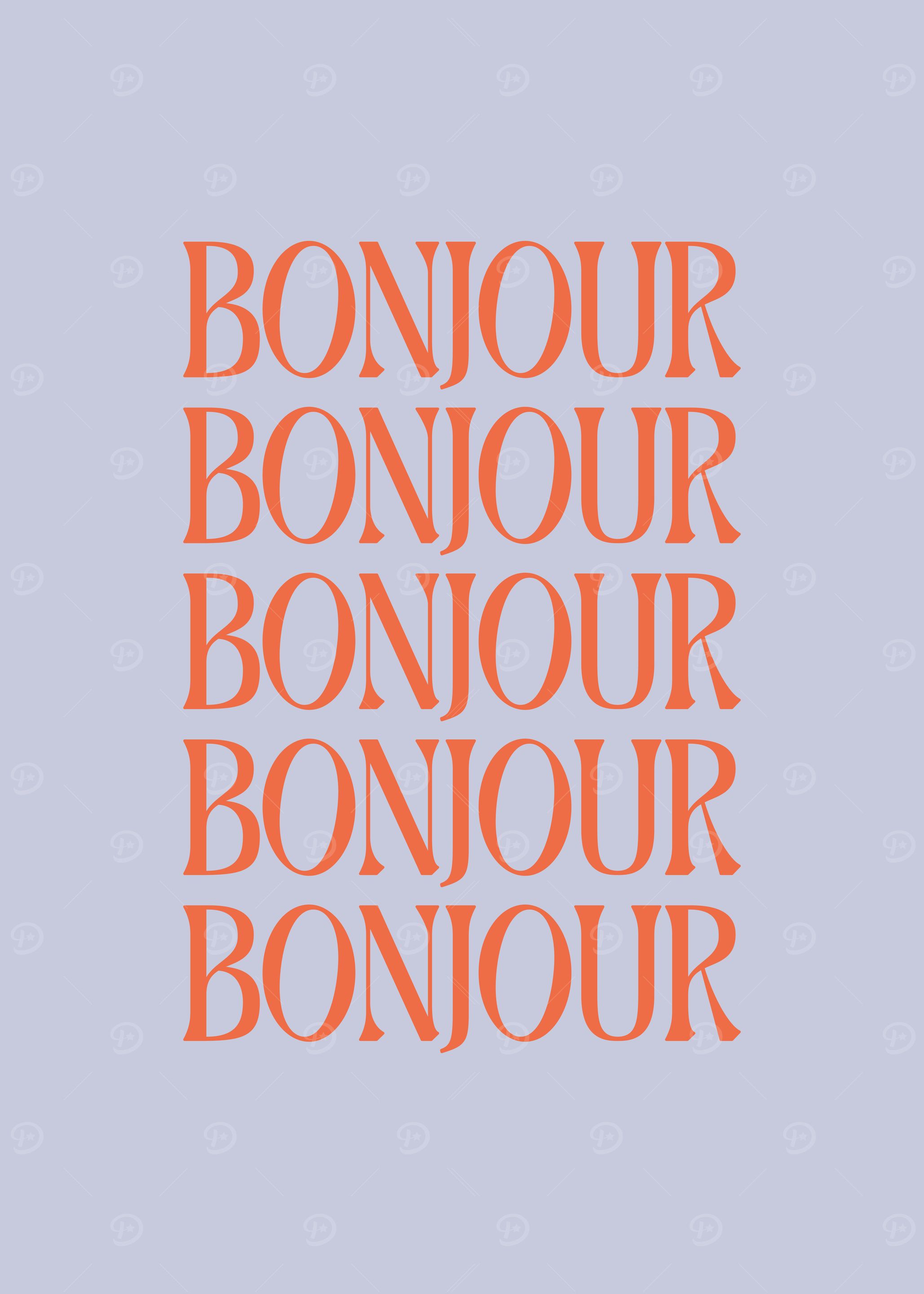 Bonjour in Lavender