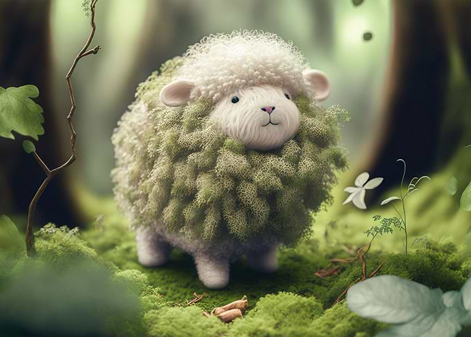 Fluffy sheep Sarah