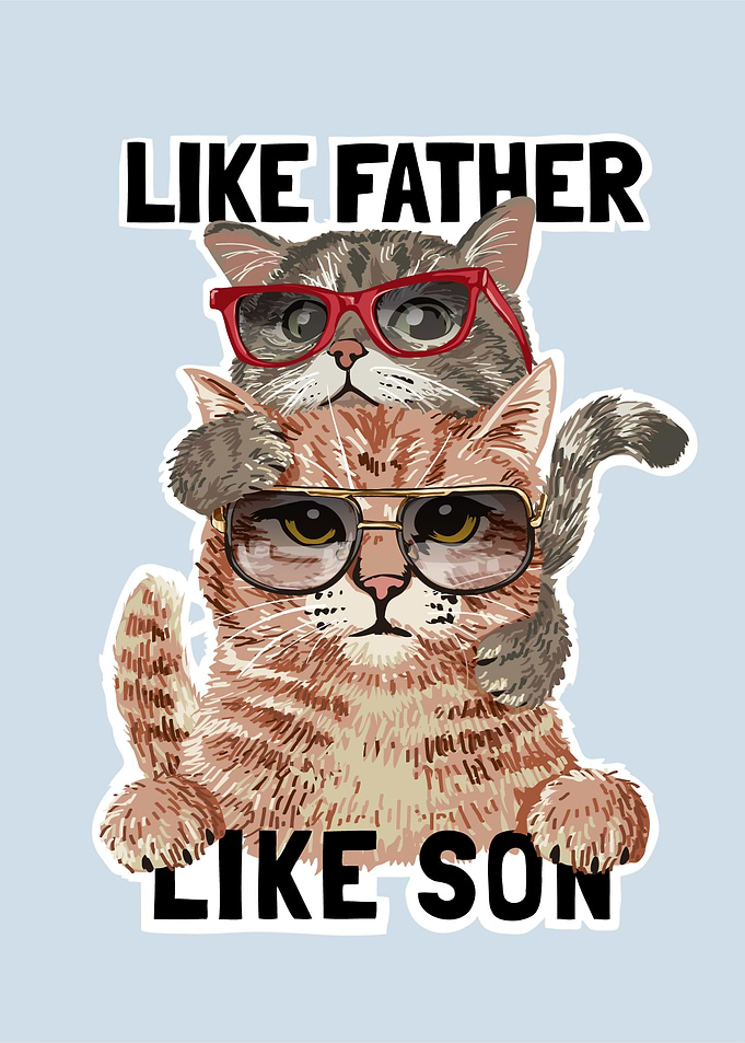 cute cat illustration