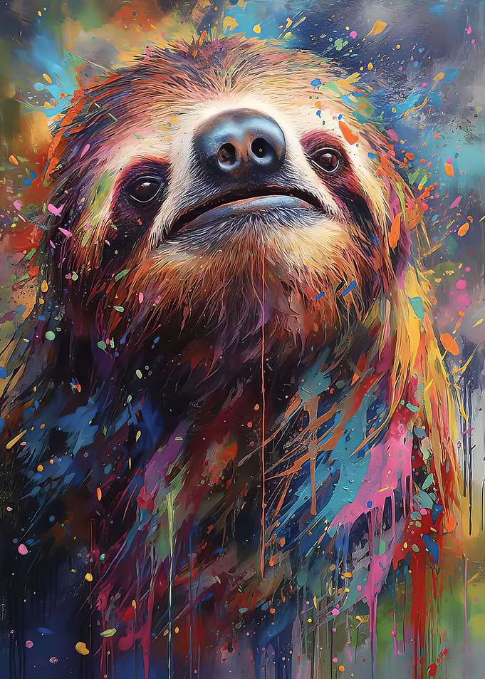 Sloth painting