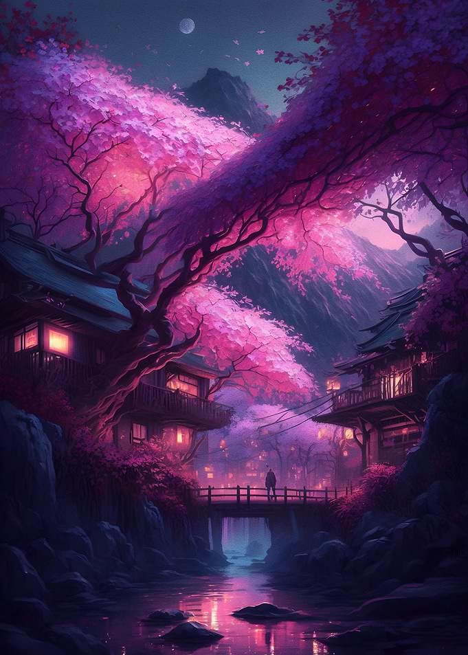 Mystic japanese village