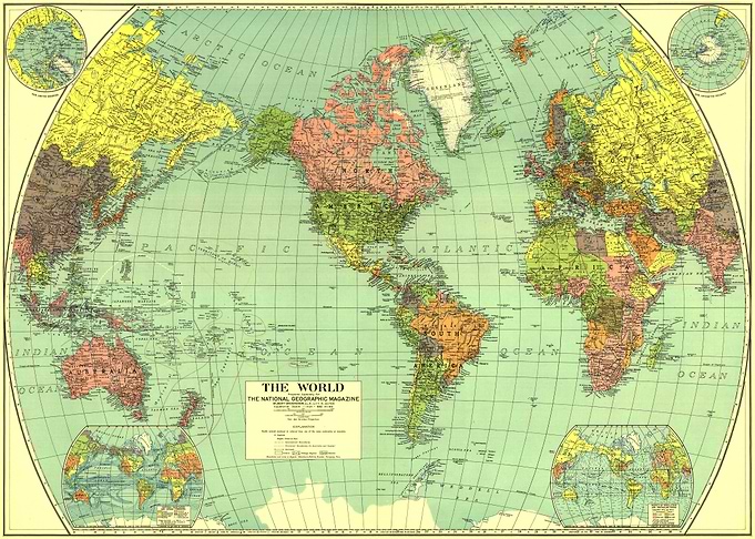World map 1932