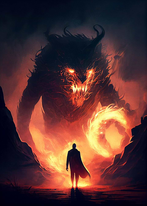 Furry Predator — man cave metal poster