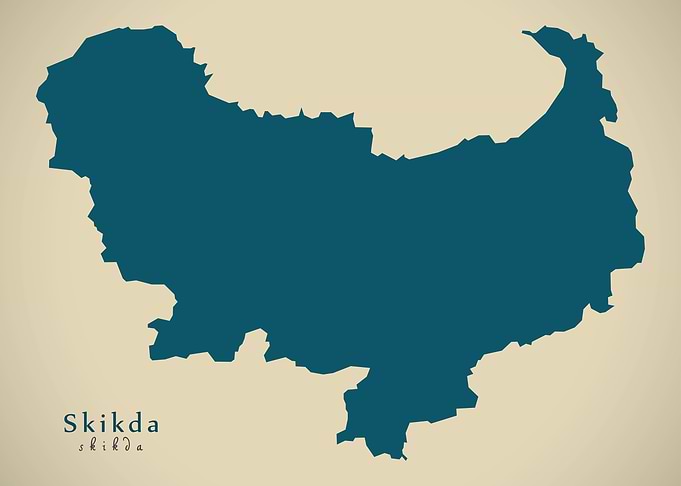 Skikda province map