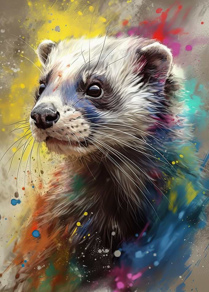 Ferret painting