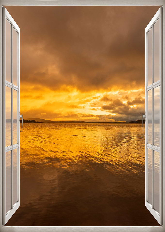 Window view landscape