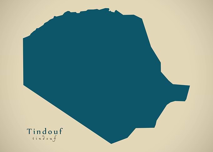 Tindouf province map