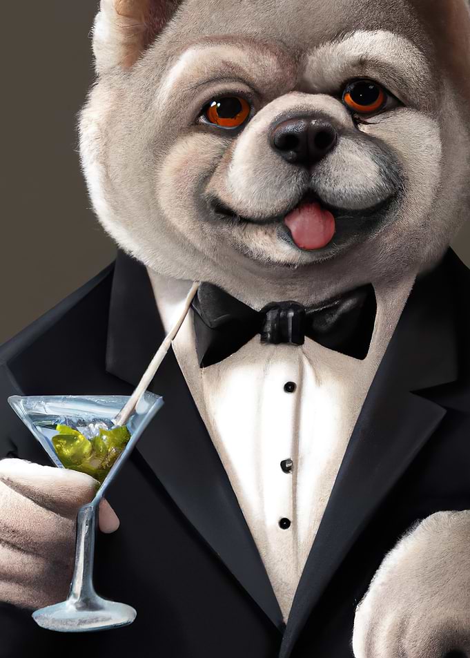 Chow Chow Suit Martini