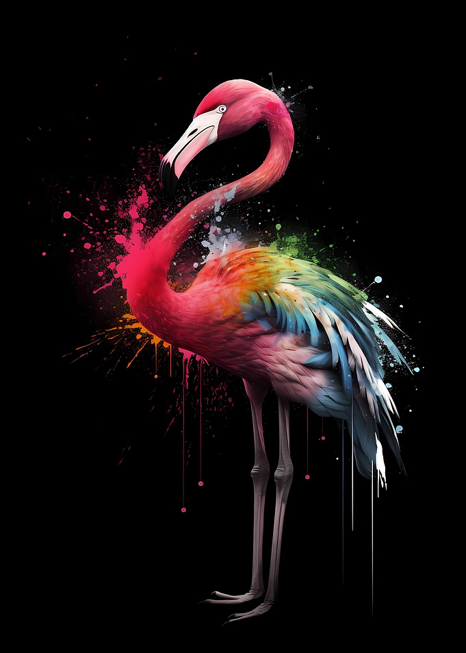 Flamingo Colorful