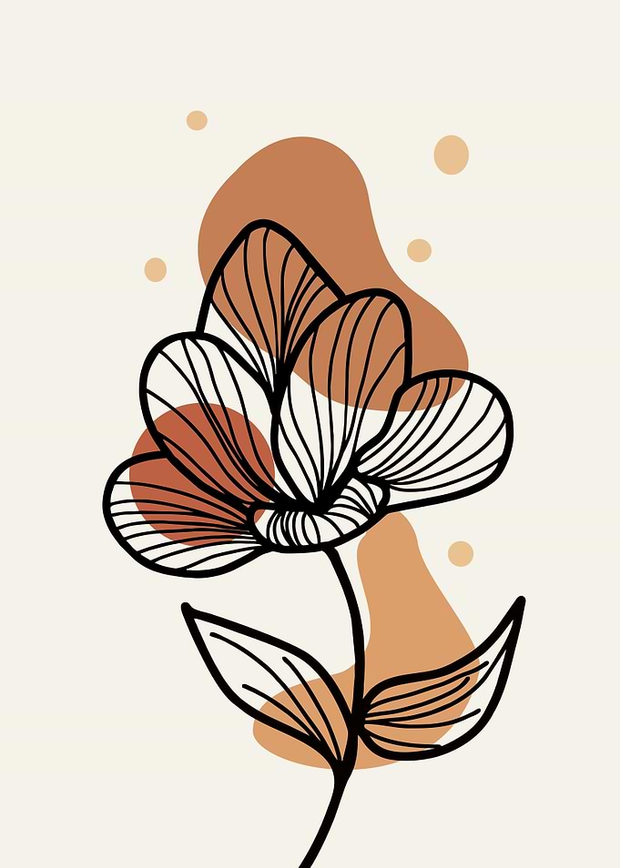mid century flower 6