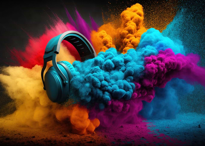 Headphone and vivid color