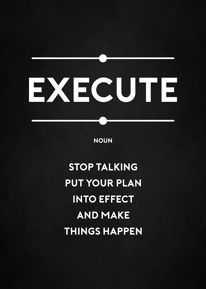 Execute definition