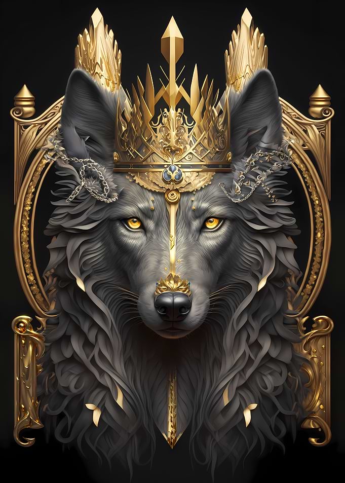 Lord Wolf Golden Art Deco