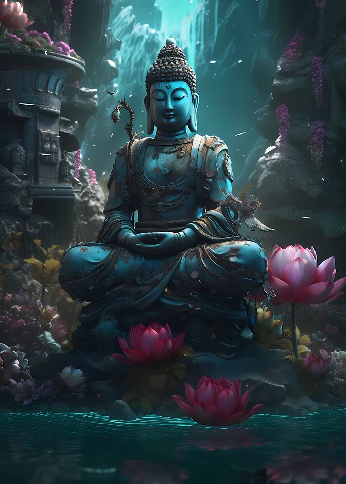 Peaceful Buddha Statue