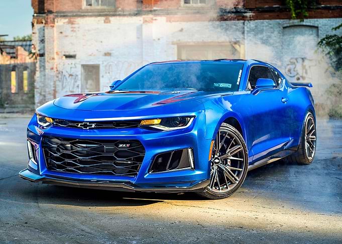 Chevrolet Camaro Blue Car