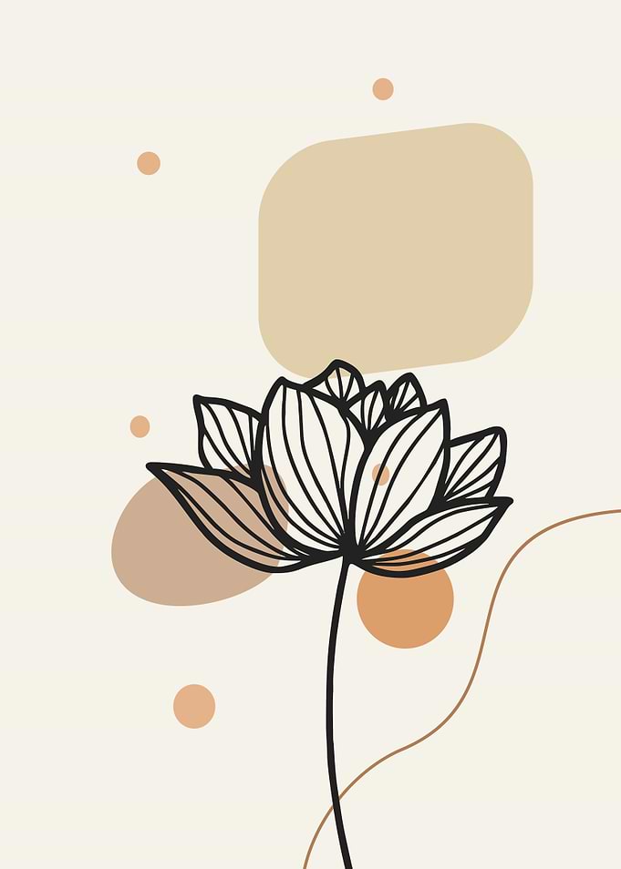 mid century flower 1