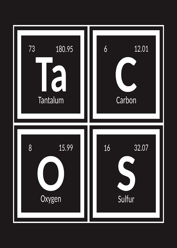 Tacos Periodic Table