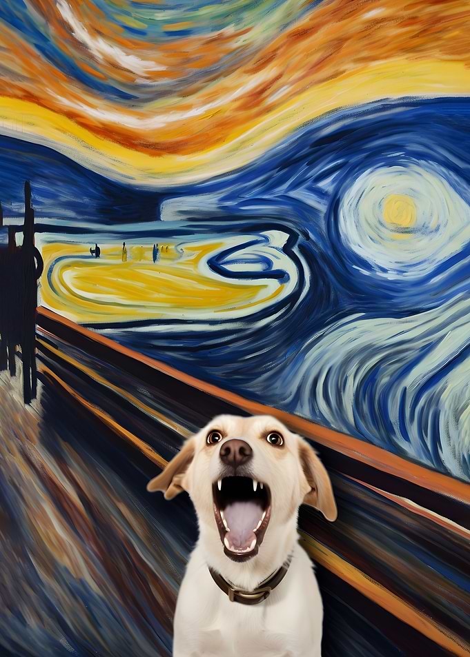 screaming dog