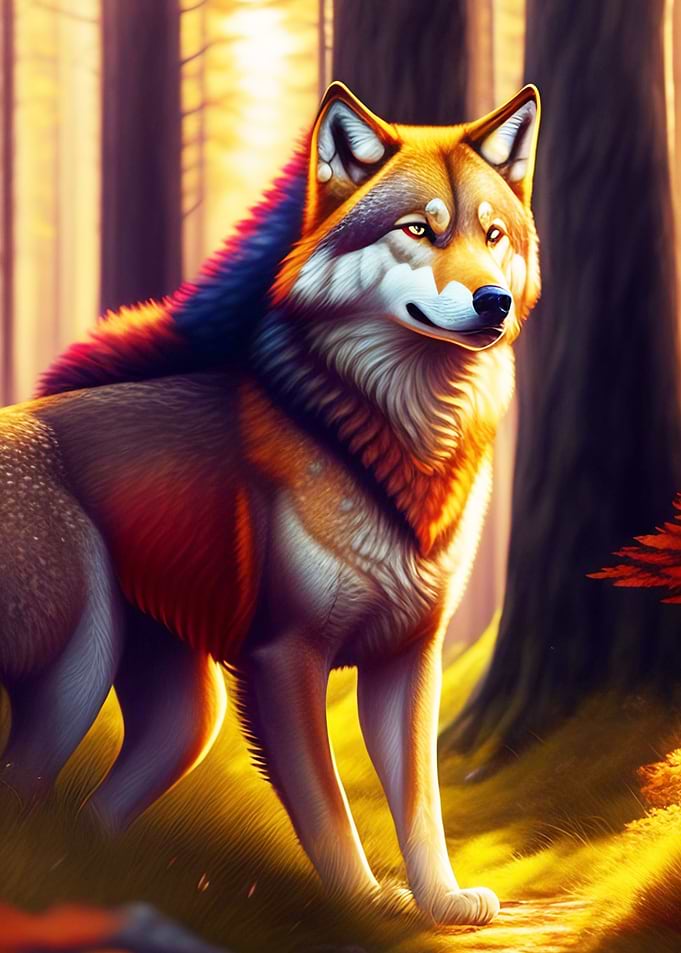 WOLF IN THE FOREST