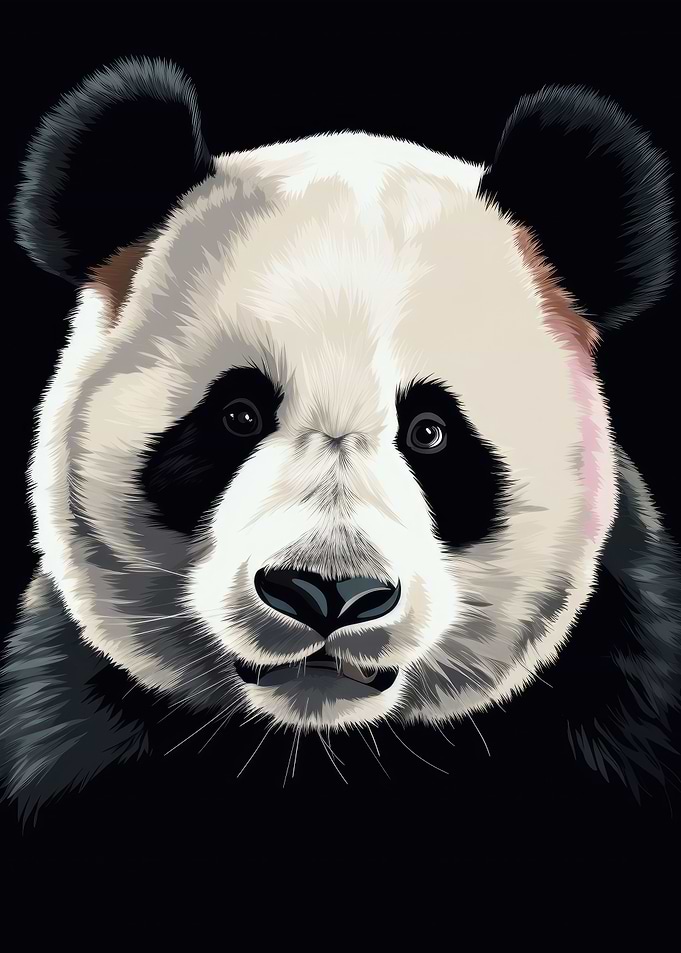 Vector Giant Panda