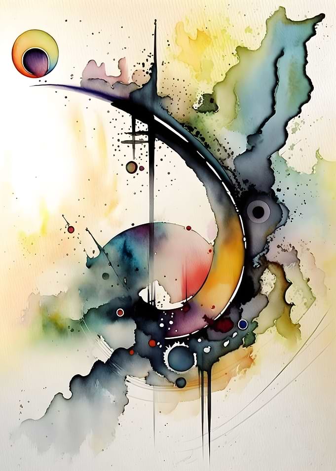 Fibonacci abstract art