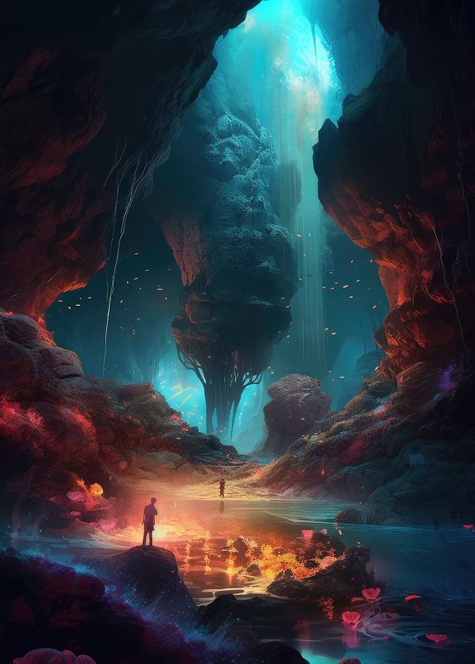 Mysterious Cave of Light